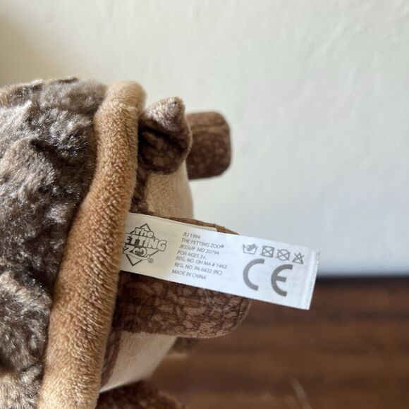 The Petting Zoo Brown Turtle Tortoise 8" Soft Shell Stuffed Plush - Picture 7 of 10